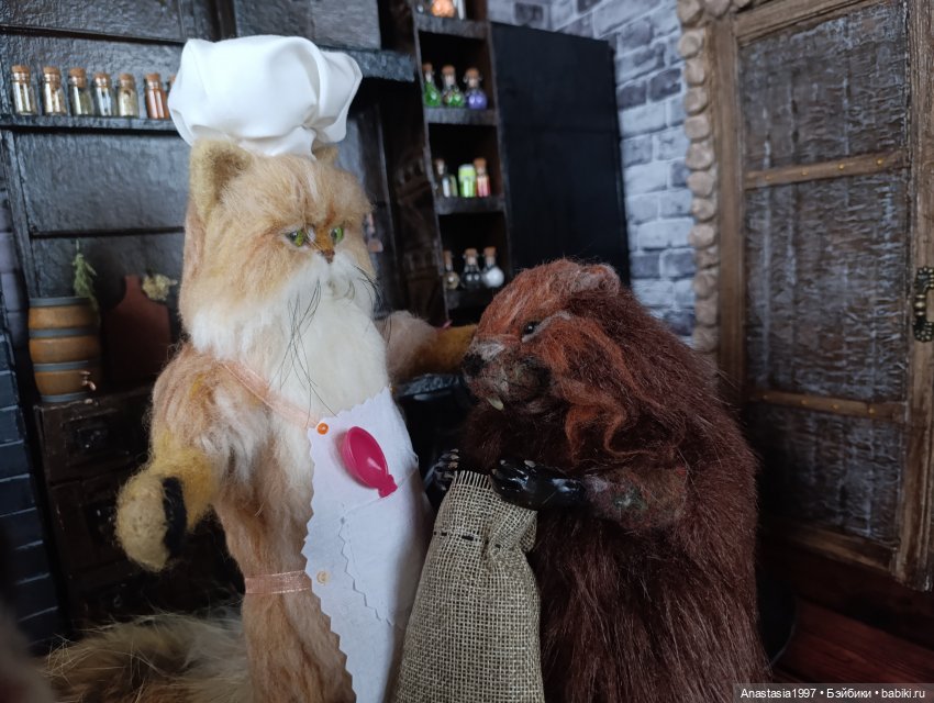 Званый обед — Авторские куклы из шерсти (валяние): сухое