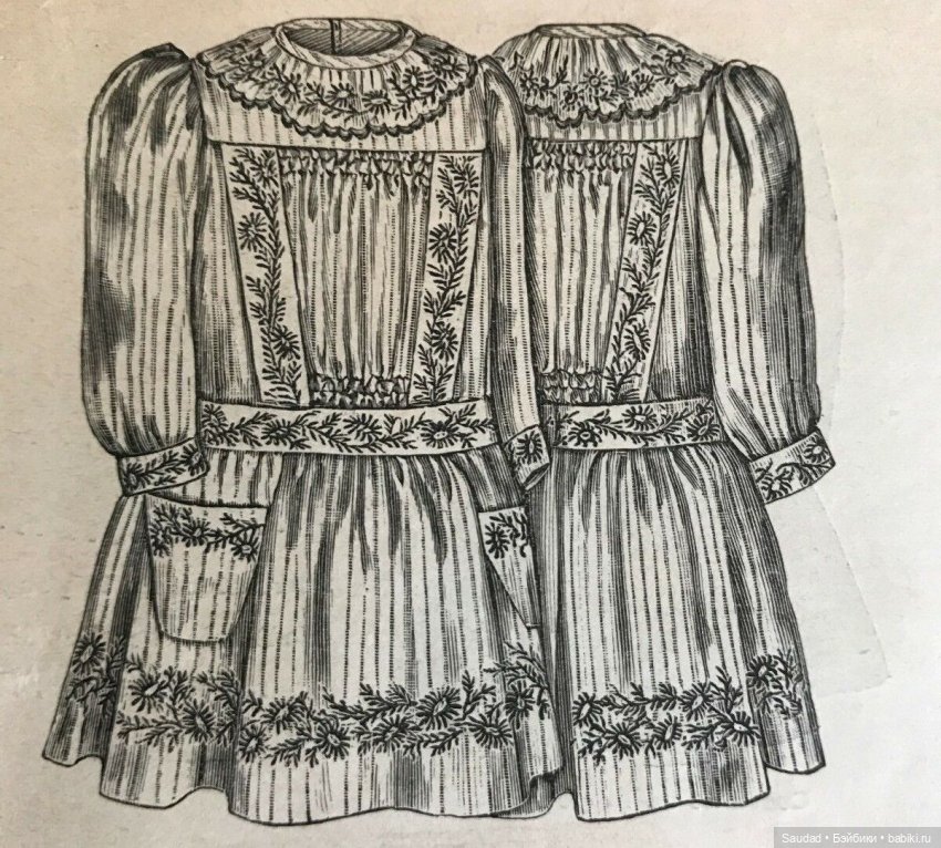 Платье для антикварной куклы: вторая попытка (фото 3)