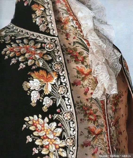 Платье на французский манер или наряды придворных кавалеров второй половины XVIII века | Бэйбики Платье на французский манер или наряды придворных кавалеров второй половины XVIII века