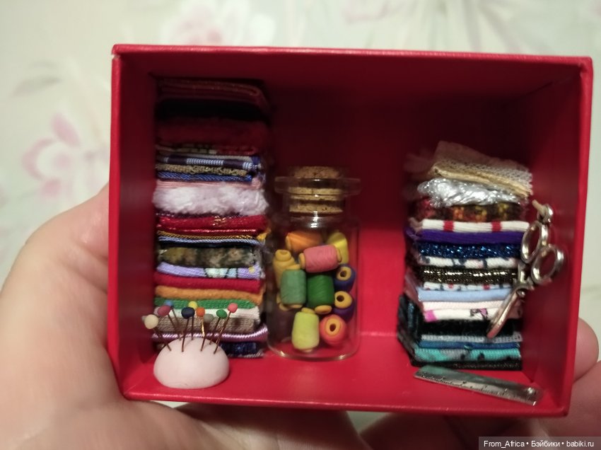 Любимая полочка швеи — Кукольная миниатюра своими руками: еда (фото 4)