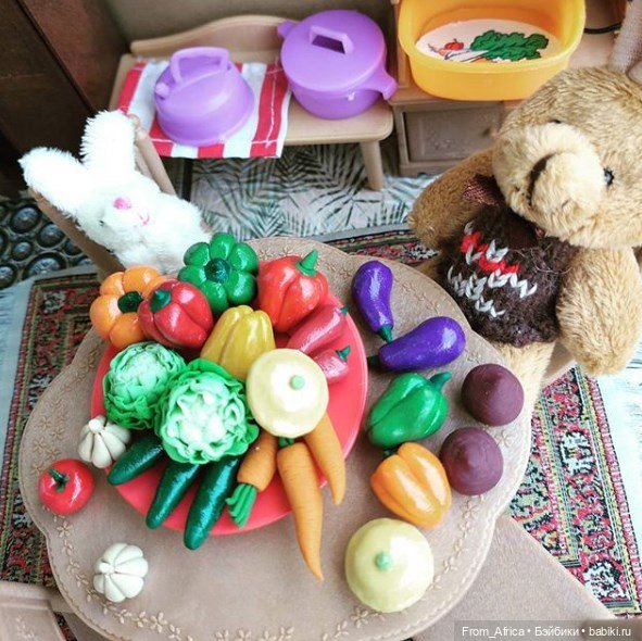 Любимая пластика — Кукольная миниатюра своими руками: еда (фото 8)