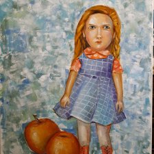 Портрет куклы. Элине и живопись