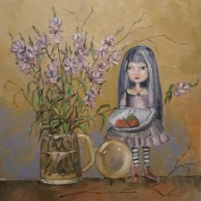 Моя живопись. Портрет новой куклы