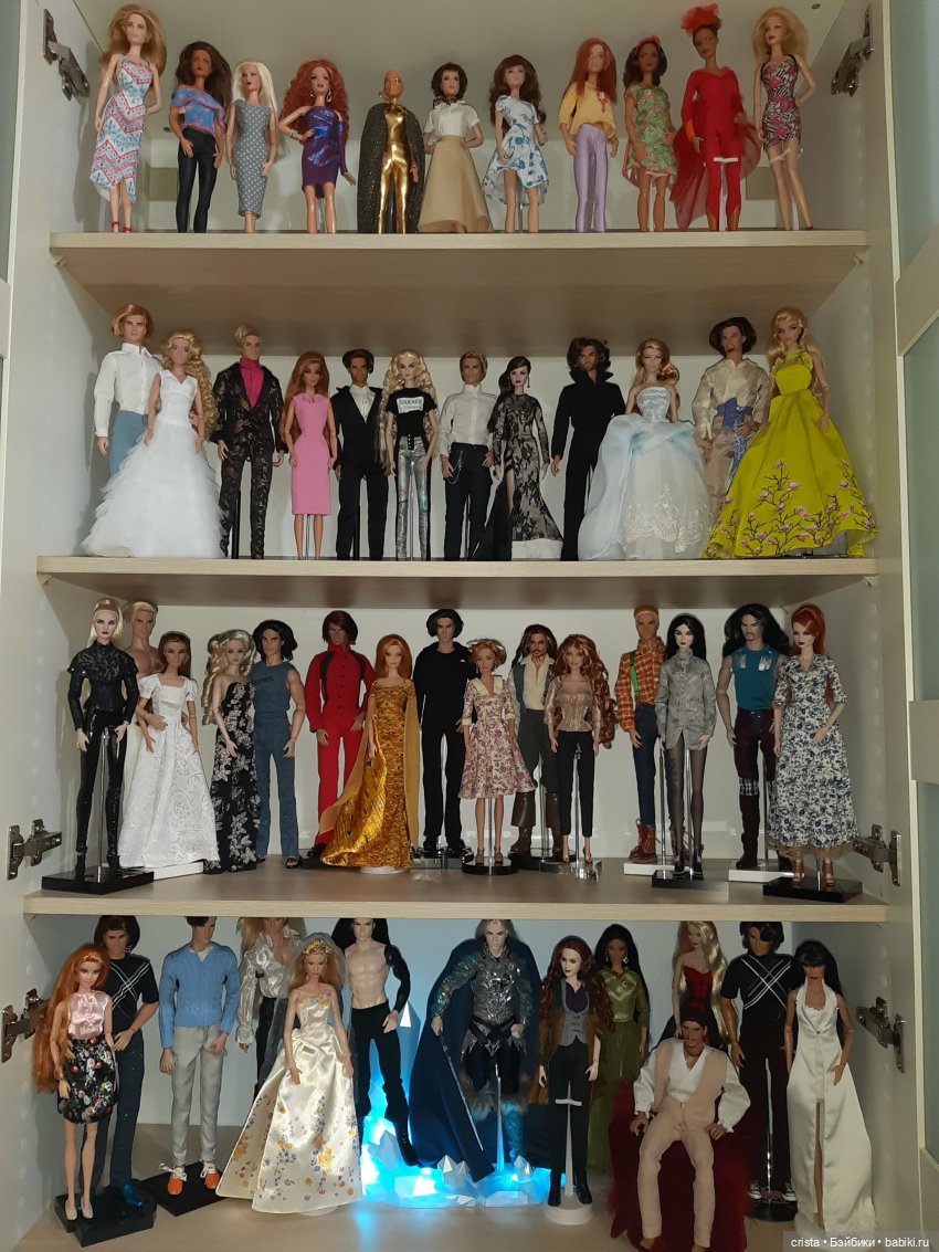 Полочки моего куклошкафа