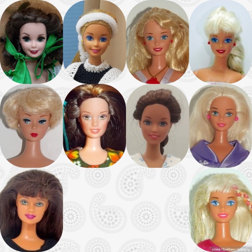 Итоги 2020-го года. Часть 2-я: моя коллекция кукол в коллажах