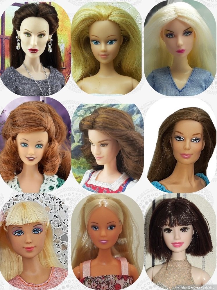 Итоги 2020-го года. Часть 2-я: моя коллекция кукол в коллажах