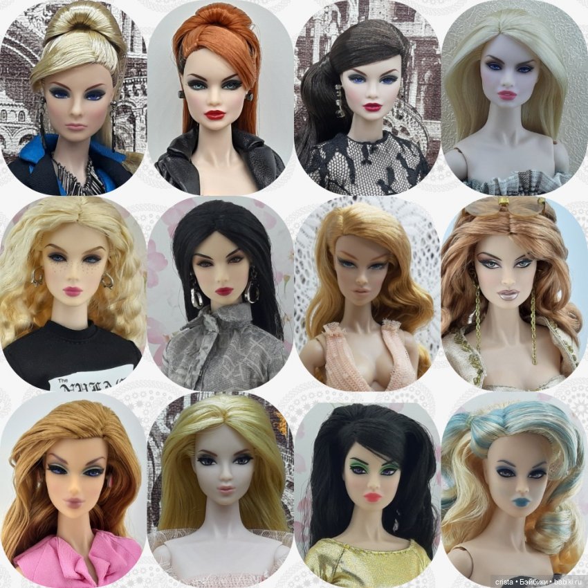 Итоги 2020-го года. Часть 2-я: моя коллекция кукол в коллажах (фото 3)