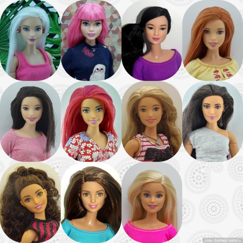 Итоги 2020-го года. Часть 2-я: моя коллекция кукол в коллажах