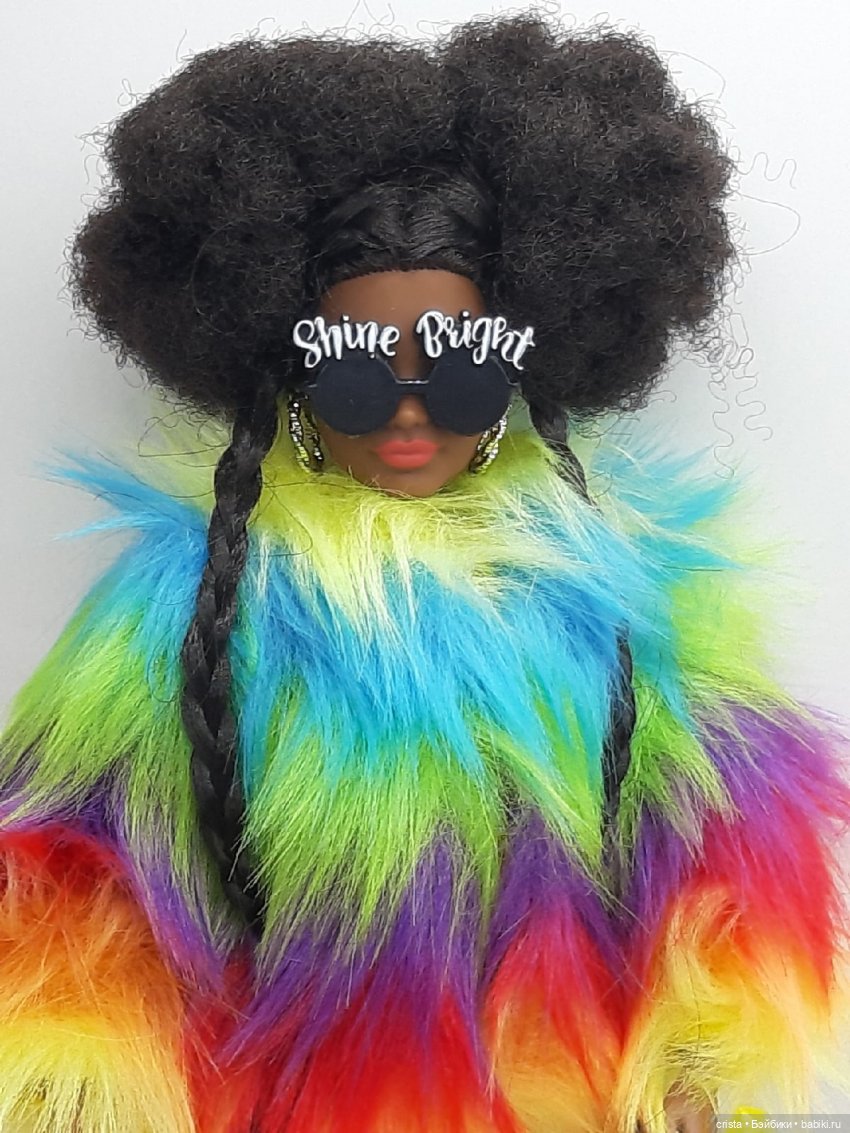 Barbie Extra Dol. №1: in Rainbow Coat with Pet Poodle. Распаковка и обзор