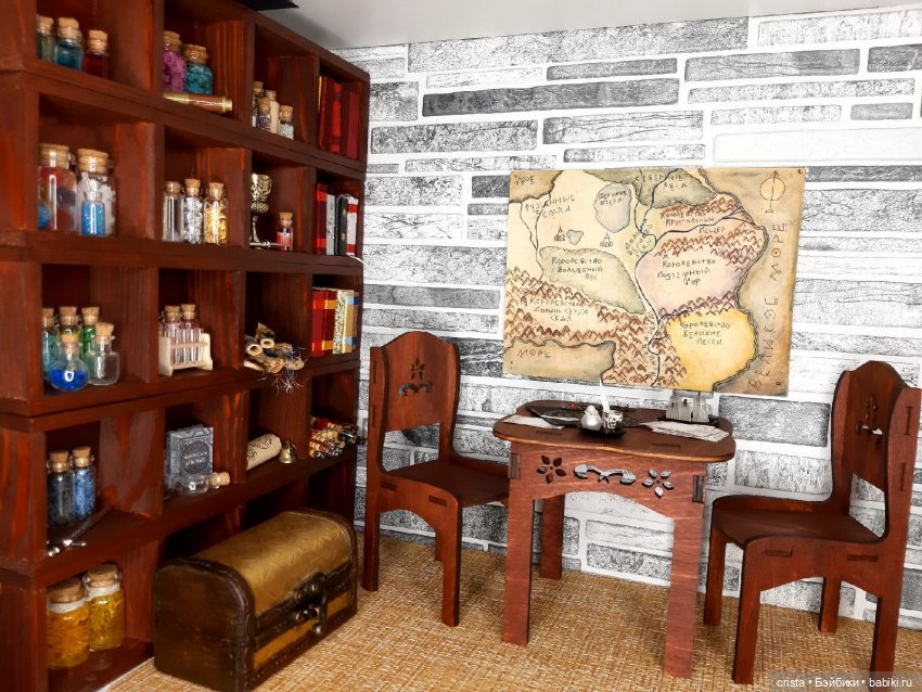 Кабинет мага. Декорации — Румбоксы и кукольные интерьеры: фото (фото 4)