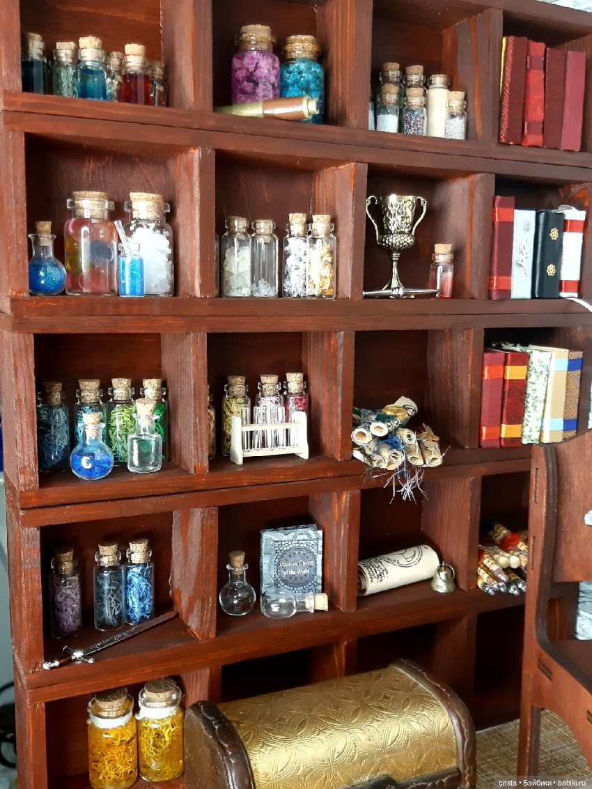 Кабинет мага. Декорации — Румбоксы и кукольные интерьеры: фото (фото 7)