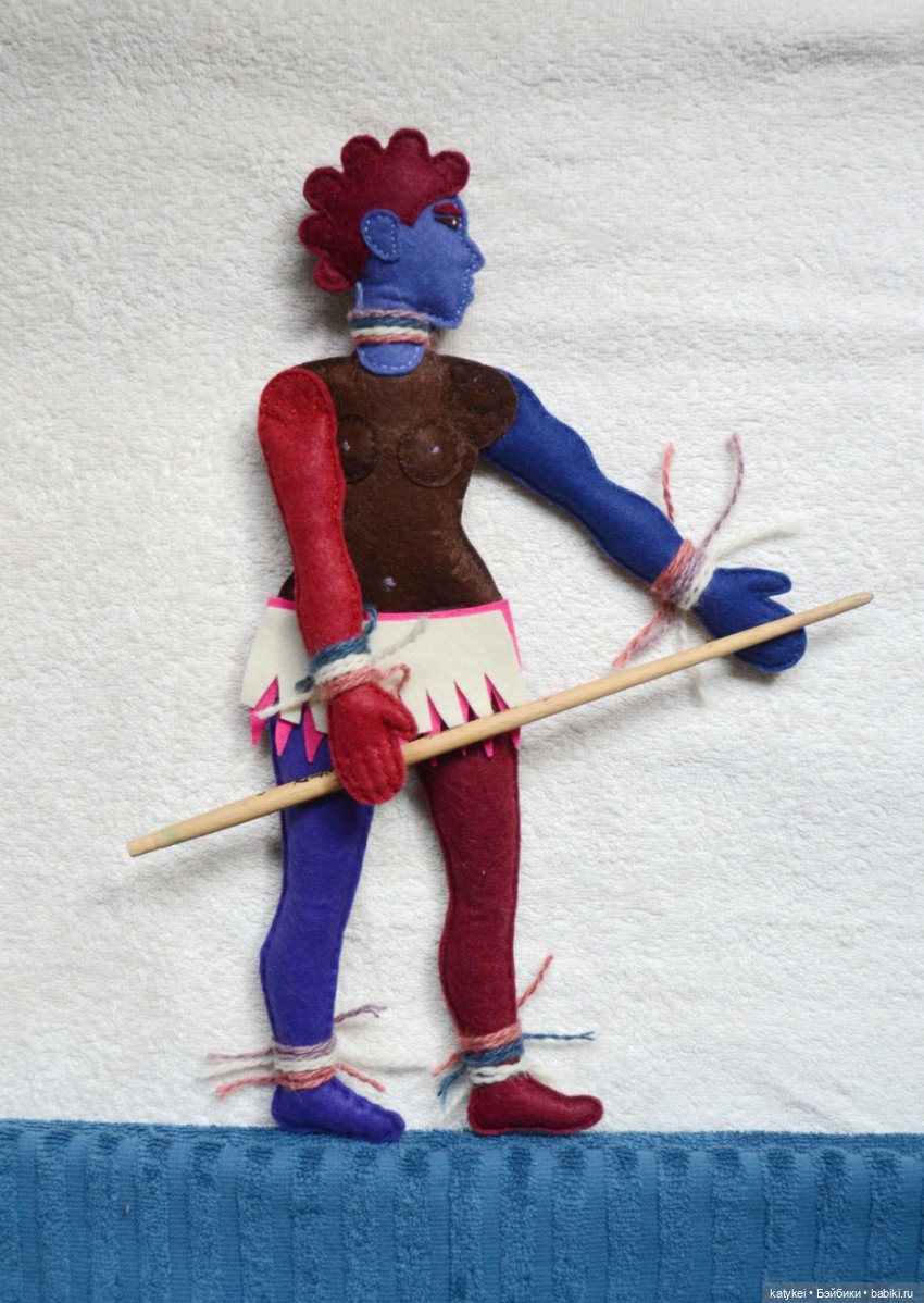 Африканка — Авторские текстильные куклы: Вальдорфские (фото 3)