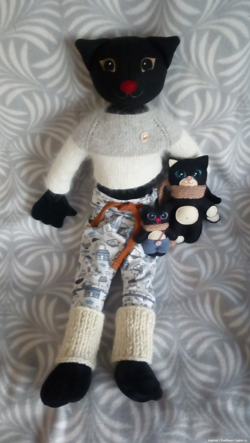 Котики и вискас — Текстильные игрушки и примитивы: кофейные (фото 2)