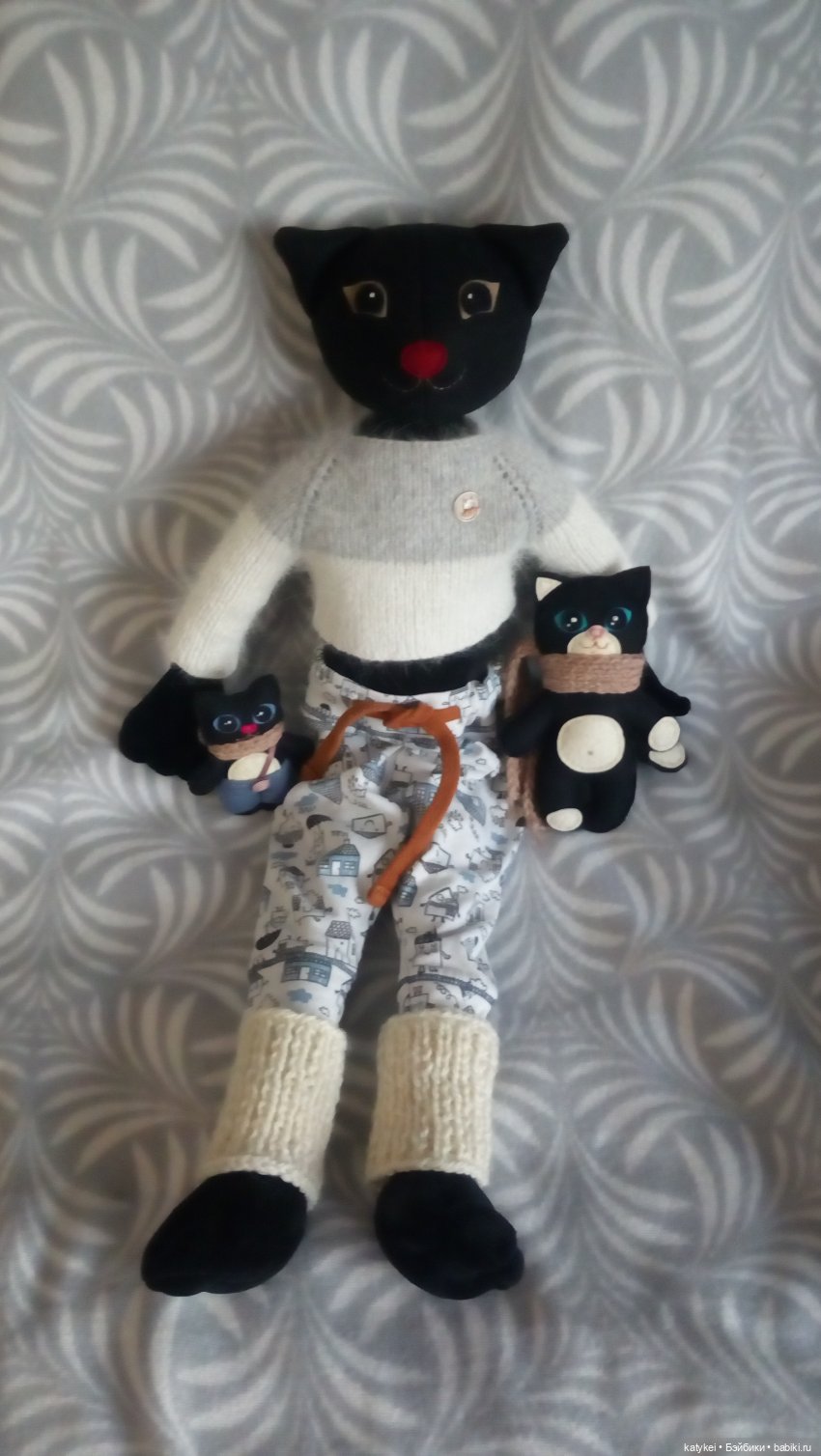 Котики и вискас — Текстильные игрушки и примитивы: кофейные