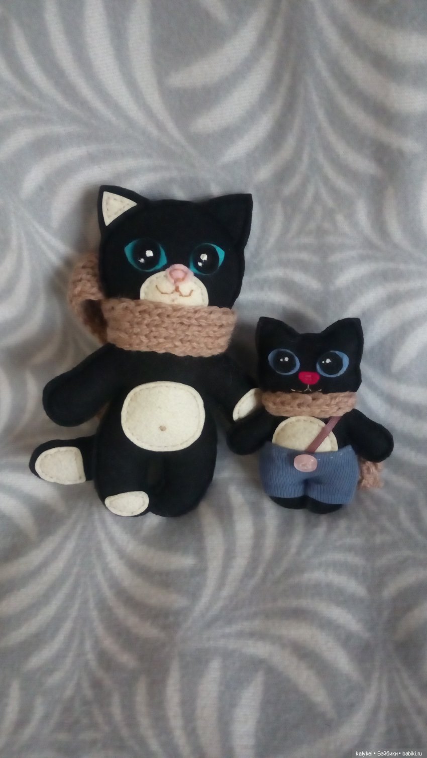 Котики и вискас — Текстильные игрушки и примитивы: кофейные (фото 3)