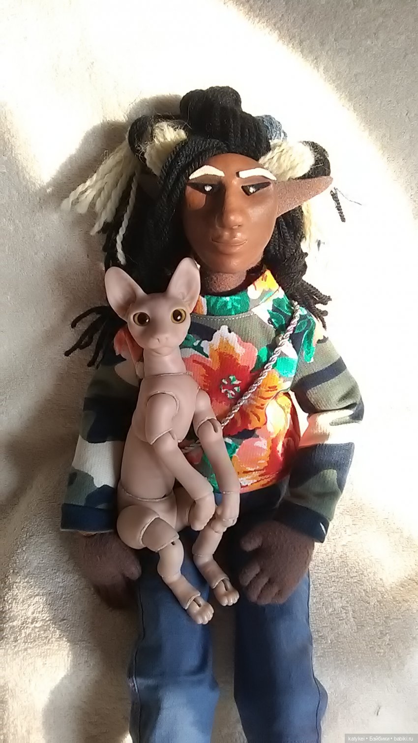 Сфинкс Тоник — Авторские работы в частных коллекциях: домашние фото кукол и игрушек (фото 2)