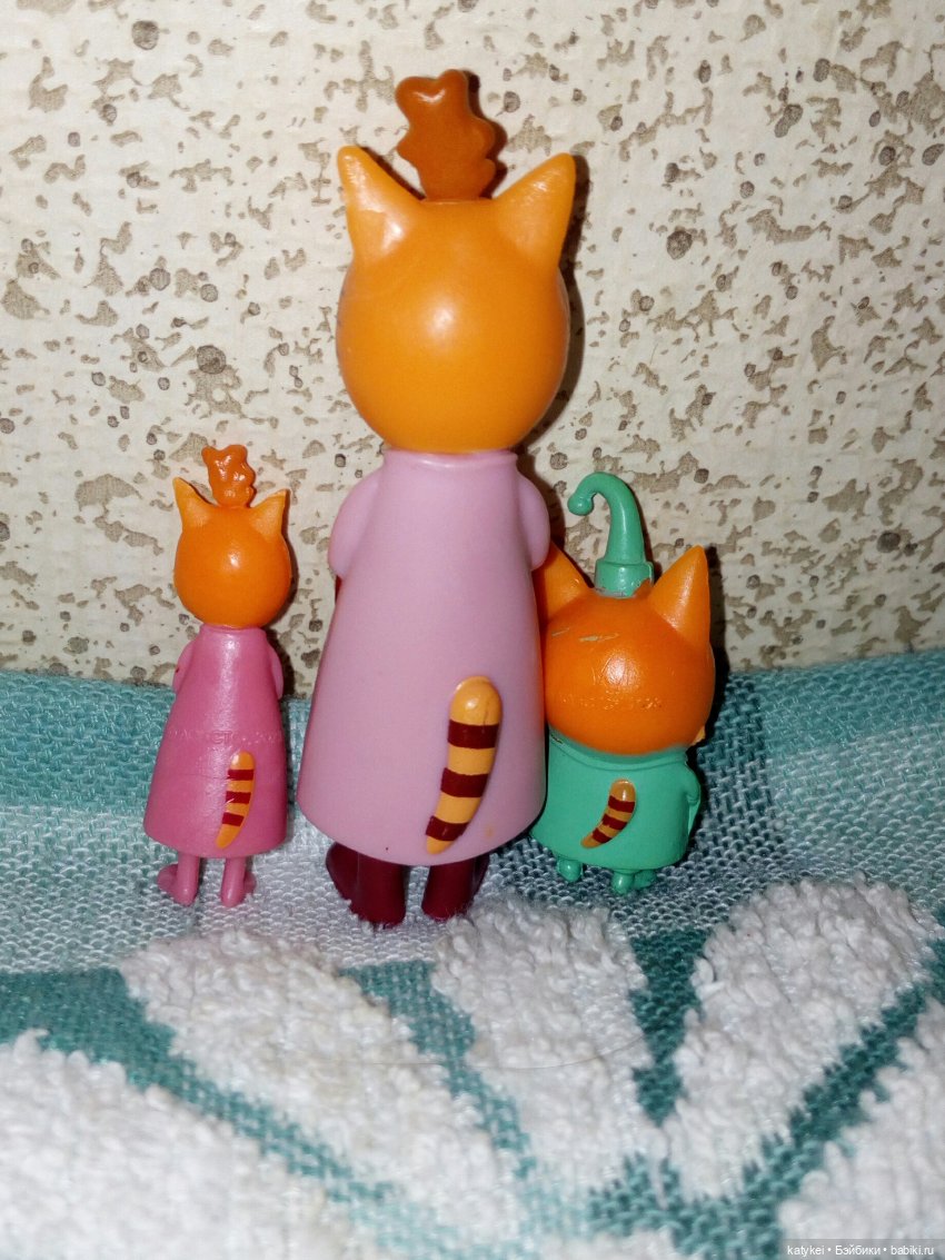 Мама и сын (микро котики Три кота) | Бэйбики Мама и сын (микро котики Три кота)