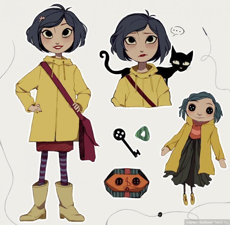 Текстильная кукла Коралина и Ягоды (два постконкурса) (фото 2)