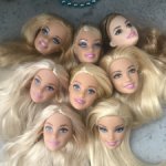 Головы от оригинальных кукол Барби/Barbie