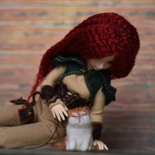 Марта и сонный котик