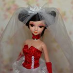 Соня Роуз Kurhn невеста в красном