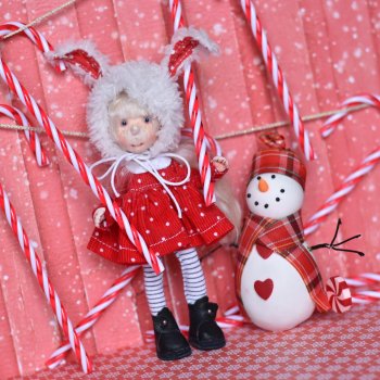 Новогодняя Зайка и леденцы