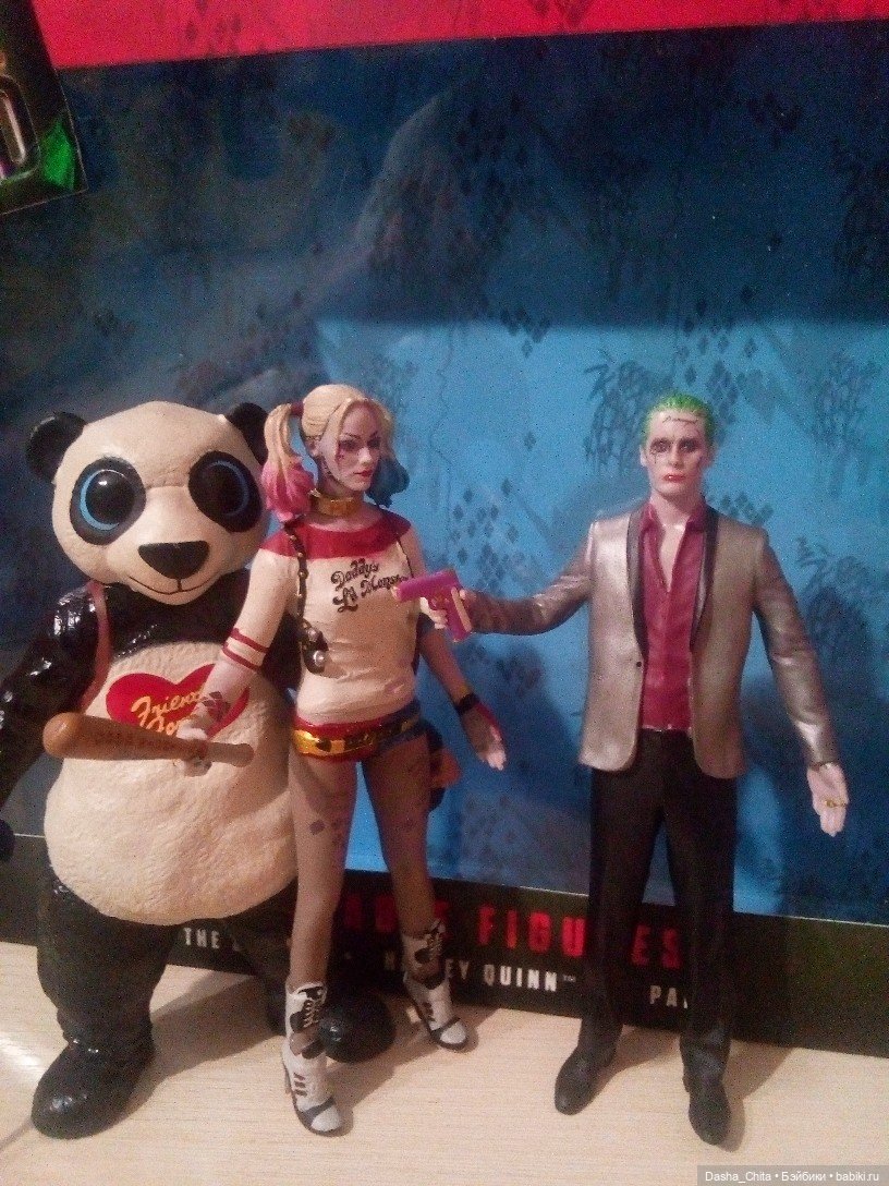 Обзор гибких фигурок Харли Квинн, Джокера и Панды от Nj Croce New KB14 (фото 10)
