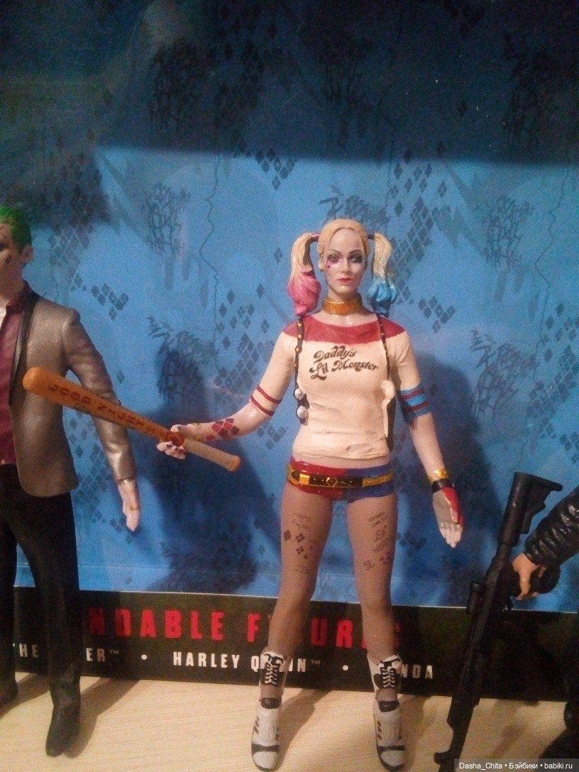 Обзор гибких фигурок Харли Квинн, Джокера и Панды от Nj Croce New KB14
