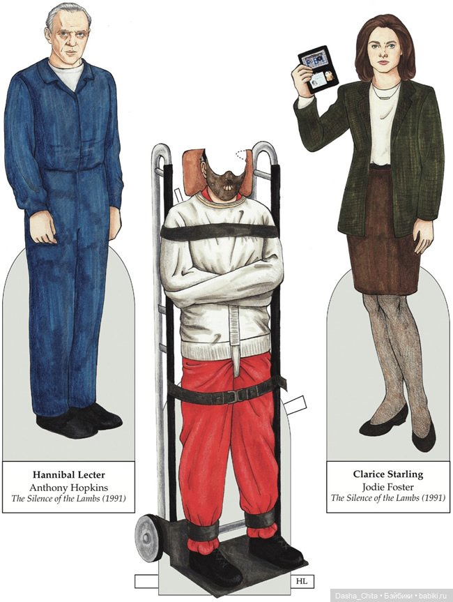 Злодеи из фильмов ужасов: бумажные куклы (фото 5)