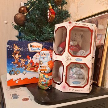 Мой мишка Me to You: My 1st Christmas с копилкой. Видео-распаковка в 3 частях