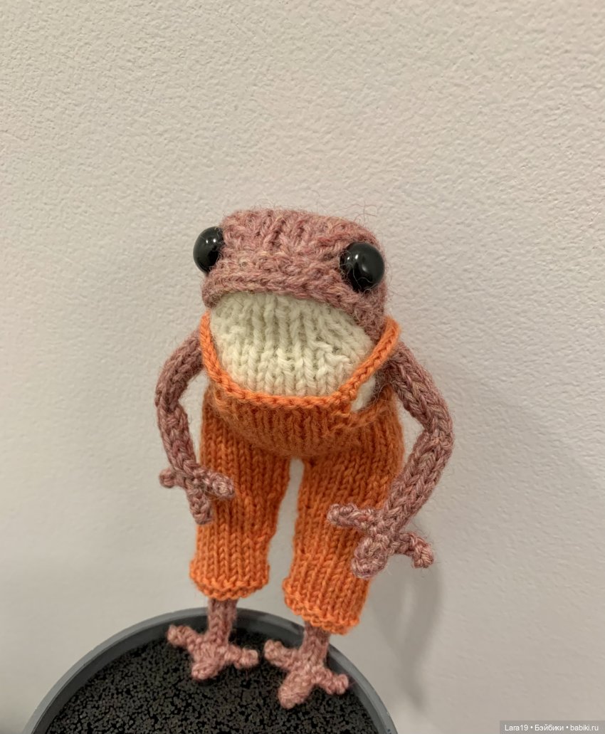 Дефиле в штанах после «бунта на корабле» (вязаные лягушата) (фото 10)