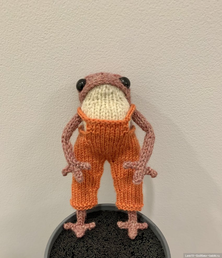 Дефиле в штанах после «бунта на корабле» (вязаные лягушата) (фото 9)
