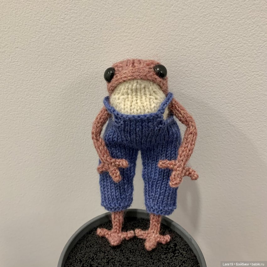 Дефиле в штанах после «бунта на корабле» (вязаные лягушата) (фото 7)