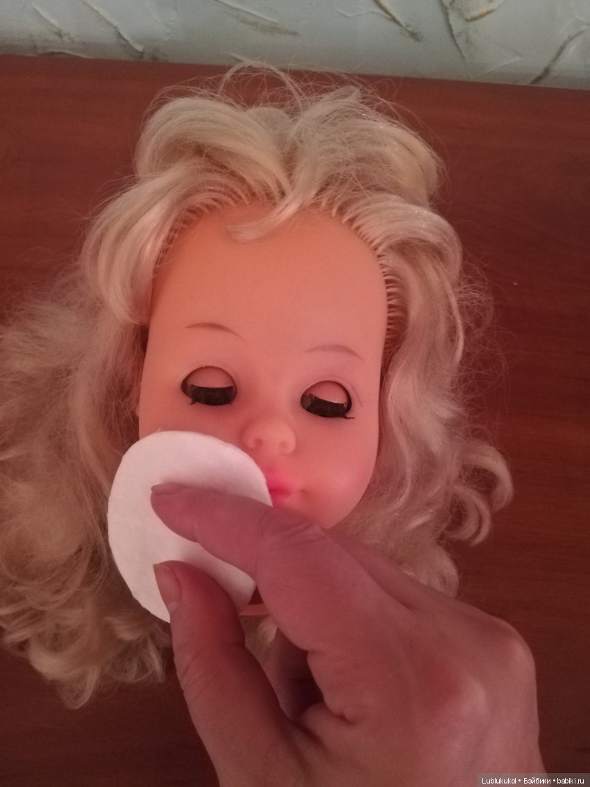 Как убрать белые пятна с куклы после неудачного отбеливания. Тонирование куклы (фото 7)