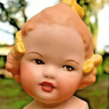 Характерная цельнофарфоровая куколка "ELSBETH" Gebruder Heubach Характерная цельнофарфоровая куколка "ELSBETH" Gebruder Heubach