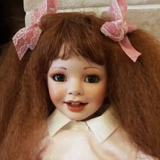 Фарфоровая кукла по молду Донны Руберт.