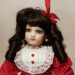 Винтажная реплика французской куклы