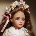 Реплика антикварной куклы на шарнирном теле