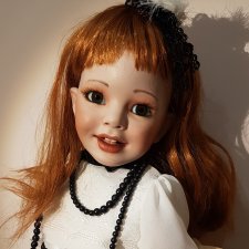 Фарфоровая кукла по молду Донны Руберт.
