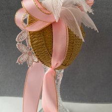 Шляпа капор с цветком