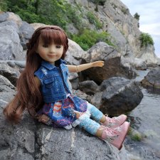 Первая прогулка с Рубиночкой