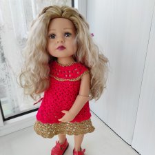 Малышка Грета Gotz с волосами из ангорской козочки