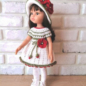 Всем привет! Представляю свою работу. Комплет одежды для кукол Паола Рейна