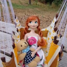 А вот и дачные качели