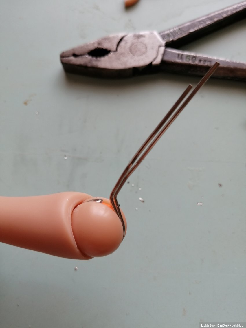 Ремонт шарнира руки подвижного тела для куклы Паола Рейна (фото 7)