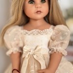 Изысканное платьице для куколок Готц 50 см