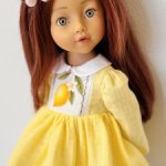 Очаровательный солнечный комплект для малышек Готц 36 см