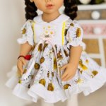 Очаровательный комплект для малышек little kidz 36 см