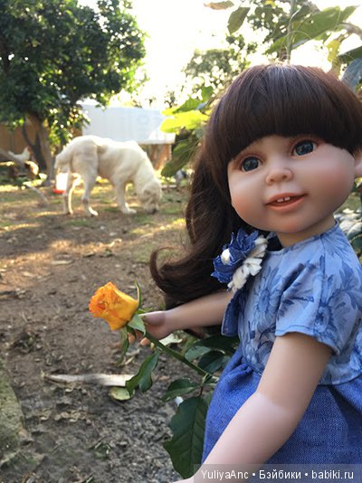 Катя в новом платье и абхазские огородные прогулки