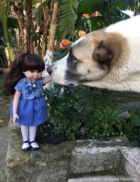 Катя в новом платье и абхазские огородные прогулки